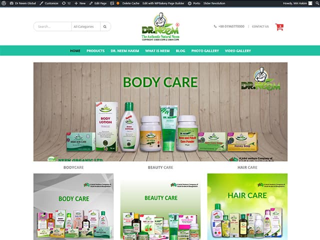 Making E-commerce Website For Dr. Neem