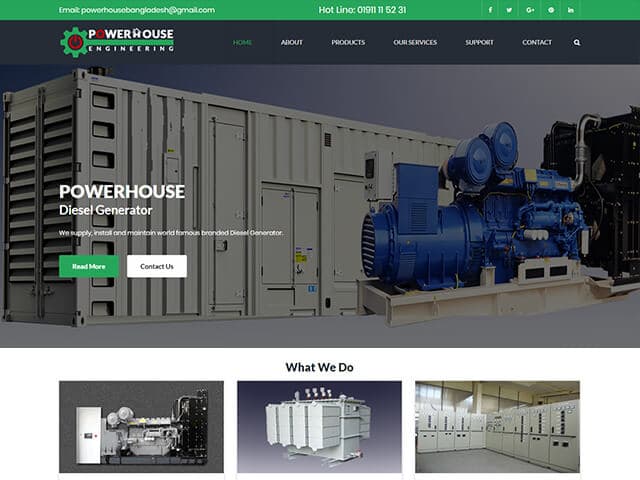 Making Website For Powerhouse Engineering Ltd